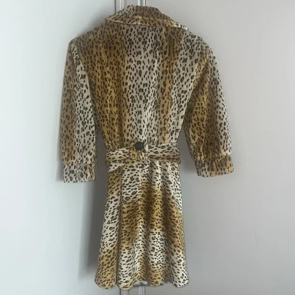 Vintage 1960’s Joseph Ribkoff Leopard Print Faux Fur Coat